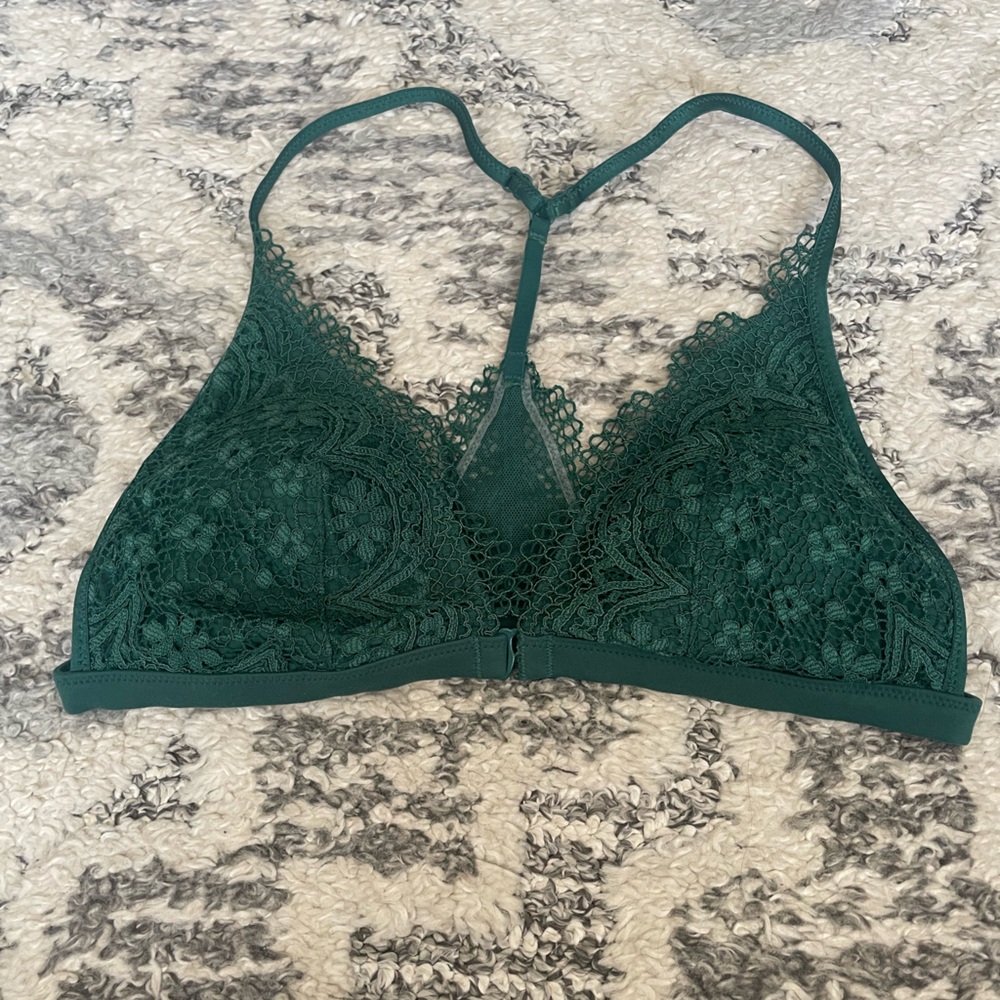 Victoria's Secret Green Lace Bralette